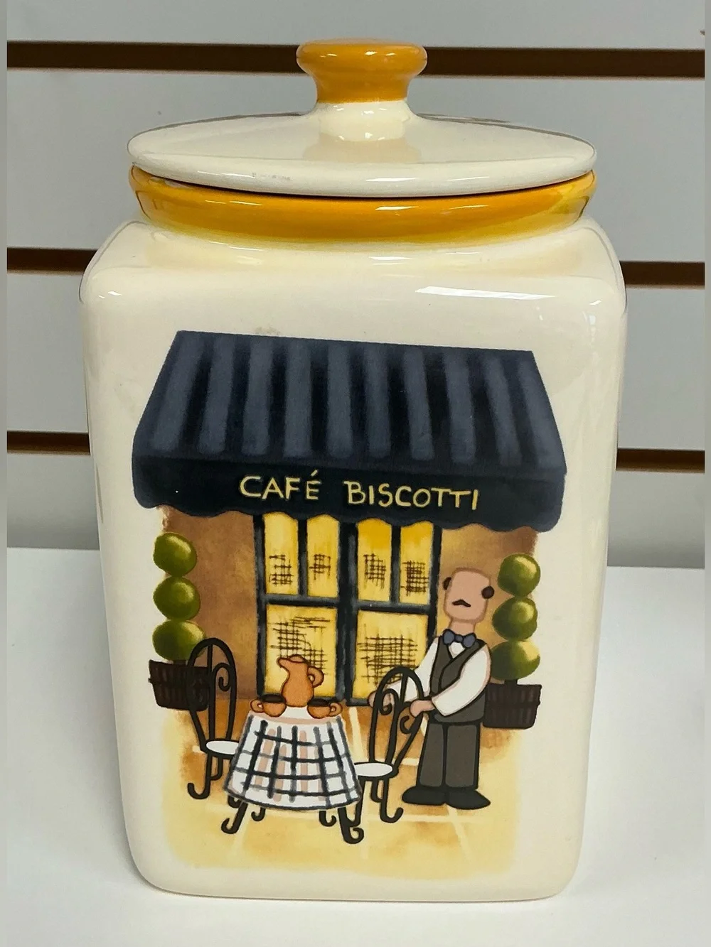Nonni’s Cafe Cookie Jar Canister Ceramic 8